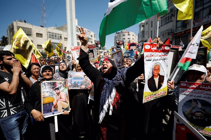 Protestas huelga de hambre palestinos 2017