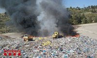 Extinguido un incendio en el vertedero de Manresa (Barcelona)