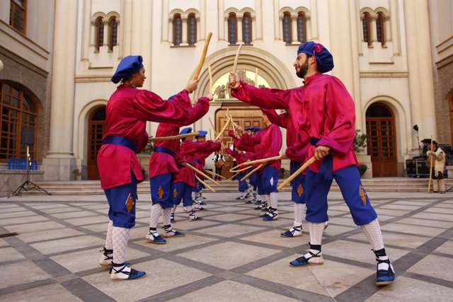 Dance de Leciñena, en los Patios del Pignatelli.