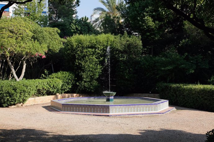 Fuente en los Jardines de Marivent en Palma