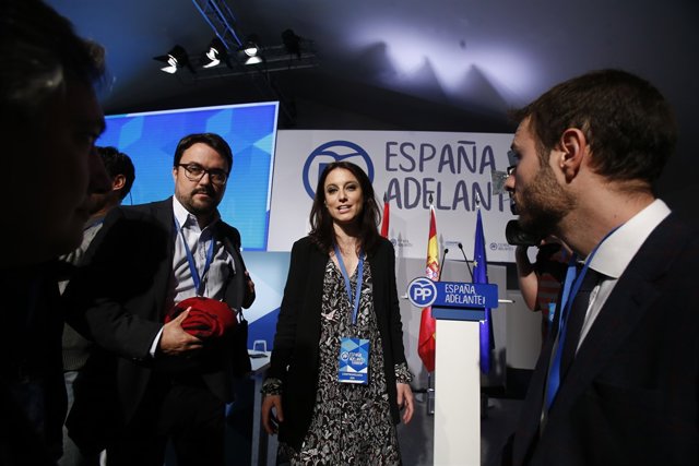 Andrea Levy, durant el Congrés del PP