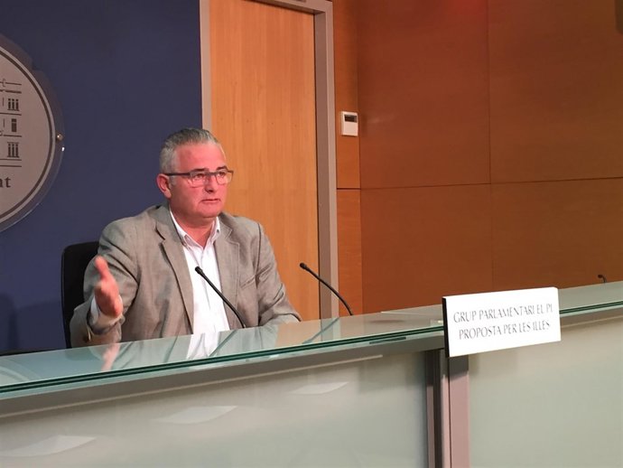 Jaume Font, de El Pi en rueda de prensa