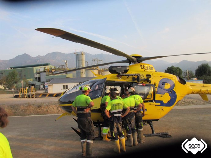 Herido en la Mina de Boinás.