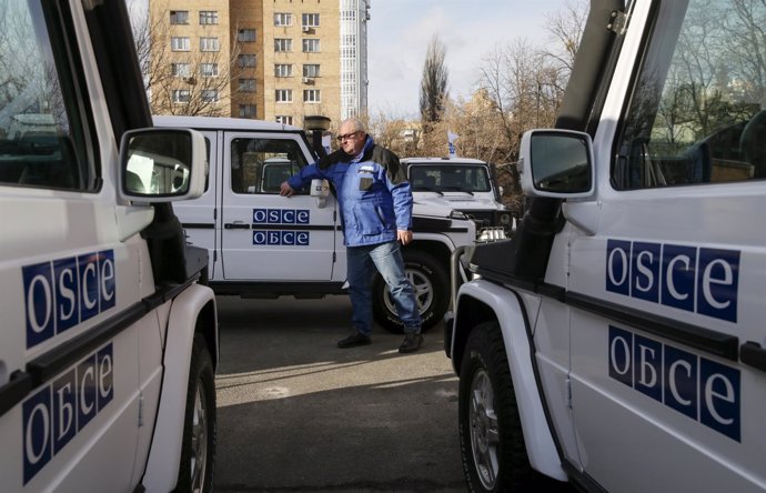 Vehículos de la OSCE en Ucrania
