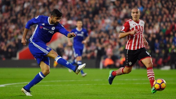 Diego Costa y Romeu en el Chelsea - Southampton
