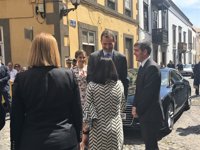 Clavijo destaca ante los Reyes que Canarias "está dando todos los pasos" para ser plataforma con África y Sudamérica