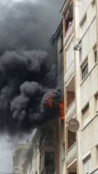 Afectadas siete personas tras incendio en Málaga capital