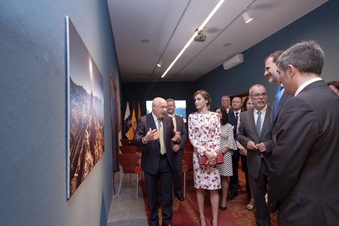 Presentan a los Reyes la candidatura de Risco Caído a Patrimonio de la Humanidad