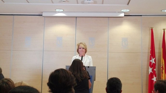 Esperanza Aguirre dimiteix com a portaveu a l'Ajuntament de Madrid