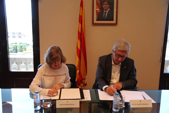 Signatura del conveni entre la Generalitat i la Fundació Tarragona 2017