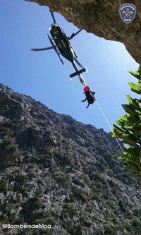 Rescatan a un excursionista accidentado en el Torrent de Pareis