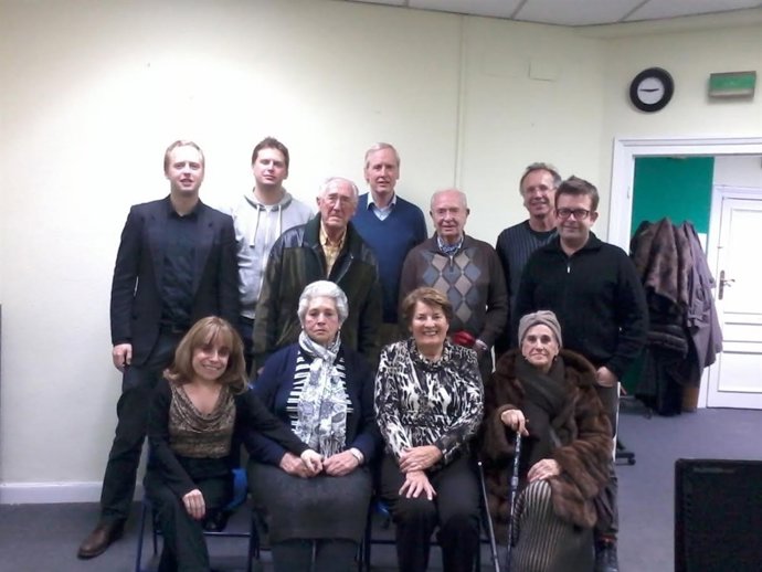 Visita de familiares de la legión Condor alemana a Gernika