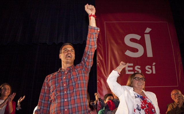 Pedro Sánchez, en un acto en Huelva