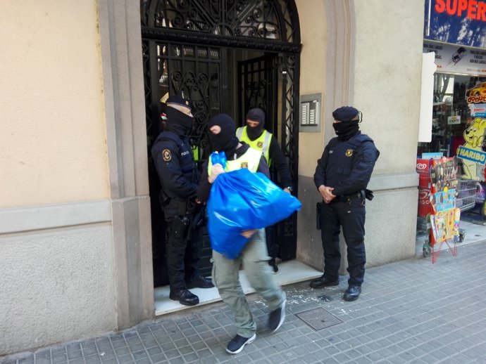Operació contra el gihadisme a Barcelona dels Mossos d'Esquadra