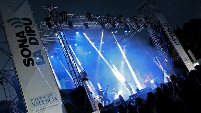 Imagen de un concierto de Sona La Dipu