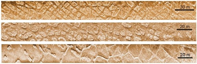 Patrones geométricos en el fondo marino siberiano