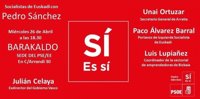 La agrupación socialista de Barakaldo acoge este miércoles un acto para impulsar la candidatura de Pedro Sánchez