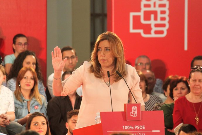 Susana Díaz en un acto en Jerez