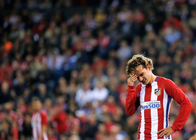 Antoine Griezmann lamenta la derrota del Atlético
