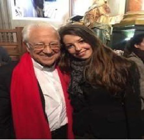 Padre Ángel y Marta Saravia