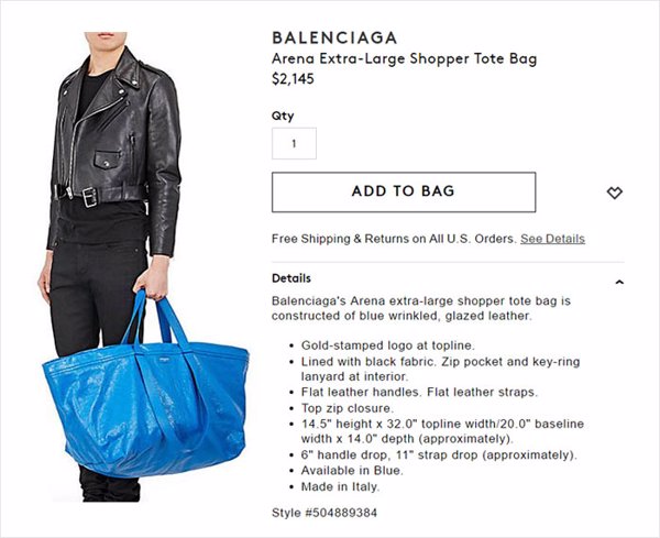 guía Touhou Ahuyentar El épico zasca de Ikea a Balenciaga por vender su mítica bolsa azul a 2.145$