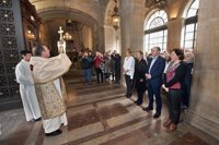 El Ángel de Aralar visita el Palacio de Navarra