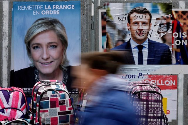 Carteles electorales en Francia
