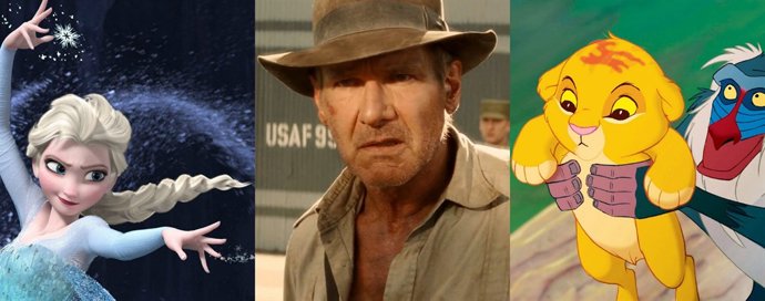 Frozen, Indiana Jones i Rei Lleó