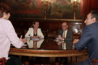 Montoro confirma a Gamarra la cesión gratuita del antiguo edifico de juzgados para ampliar el teatro Bretón