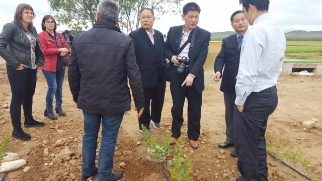 Visita de la delegación de la provincia china de Jiangxi a Almenar