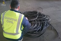Dos detenidos en León por robar 100 kilos de material eléctrico en una explotación agrícola