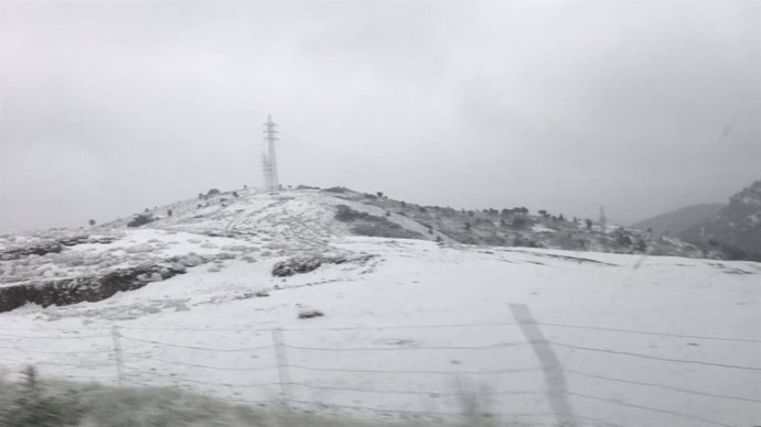 Nieve en el puerto de Castellón 