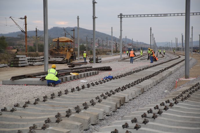 FCC, obras ferroviarias en Rumanía
