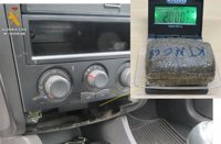 Dos detenidos cuando circulaban a la altura de Jerez de los Caballeros con 200 gramos de hachís