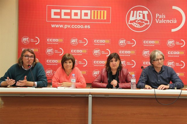Rueda de prensa CCOO PV y UGT PV