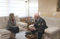 Salgueiro recibe al nuevo jefe superior de la Policía Nacional en Castilla y León, Jorge Zurita Bayona