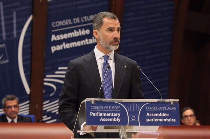 El Rey, en la Asamblea Parlamentaria del Consejo de Europa