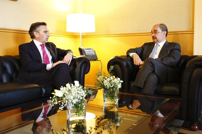 Reunión de Javier Lambán y Luis María Beamonte