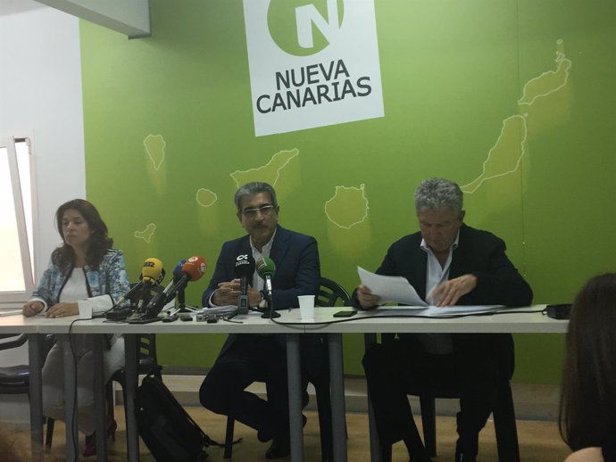 Rueda de prensa de Nueva Canarias