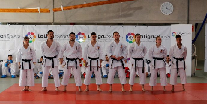 Componentes de la selección española de karate
