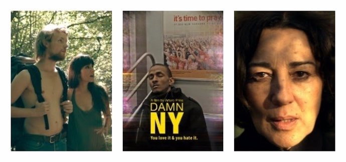 Carteles de 'La espera', 'Damn New york' y 'Todo mujer'