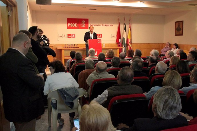 Gómez de Celis, en un acto en Algeciras
