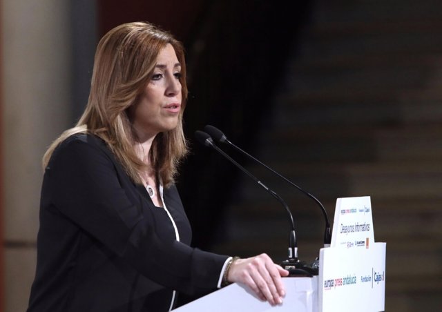 Susana Díaz ha participado en los desayunos de Europa Press Andalucía