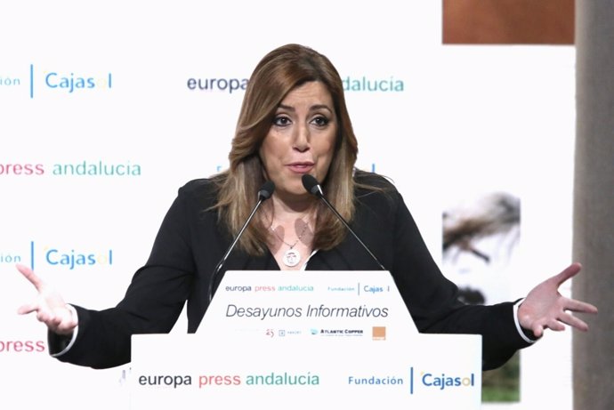 Susana Díaz participa en los Desayunos de Europa Press Andalucía