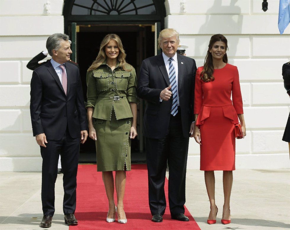 Las primeras damas de EEUU y Argentinas juntas en la recepción de la Casa Blanca