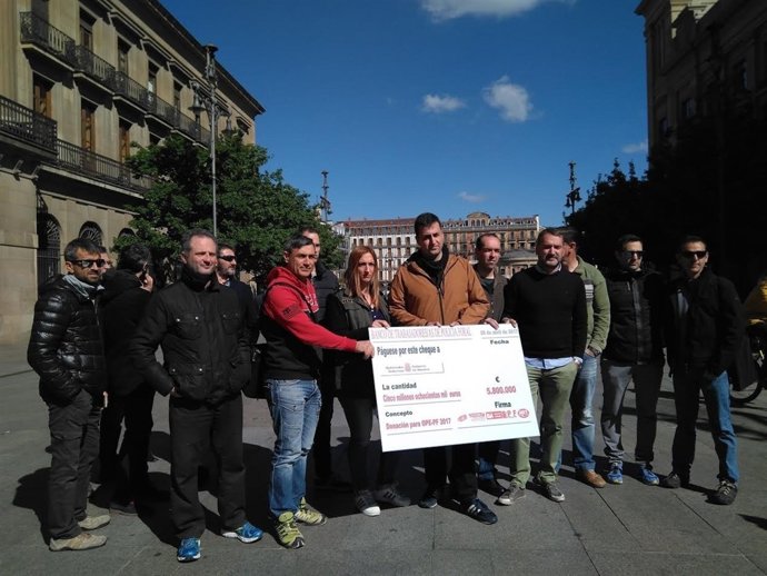 Representantes de la Comisión de Personal de la Policía Foral