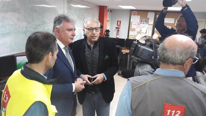 Visita a la sala del 112 en Huelva. 