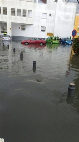 Una calle de Punta Umbría. 