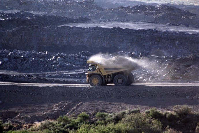 Actividad en una mina de El Bierzo (León).
