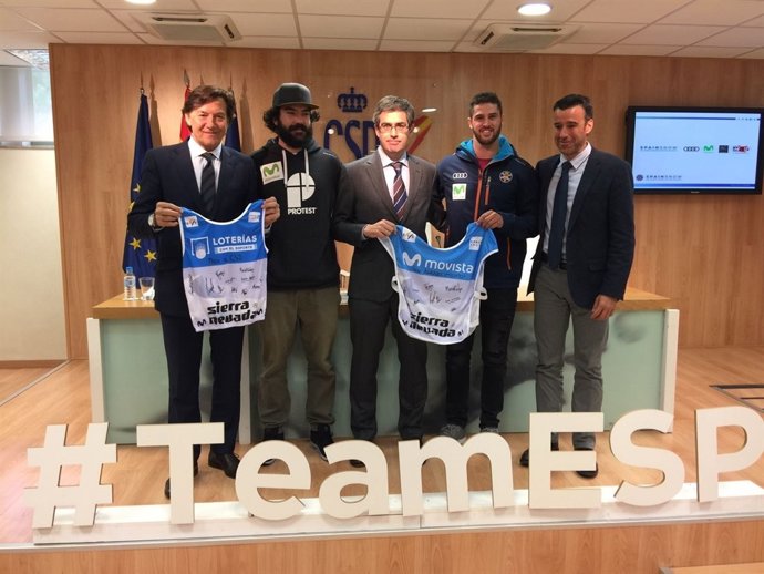 Eguibar y Hernández con Lete y May Peus